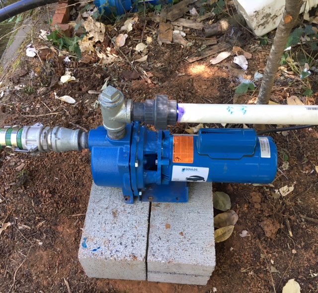 an irrigation pump